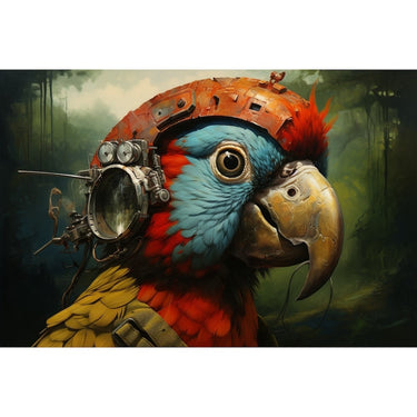 Tableau Perroquet Surréaliste